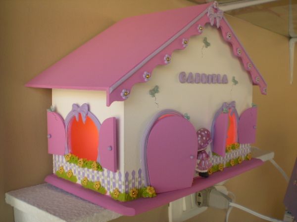 luminária casinha sem textura